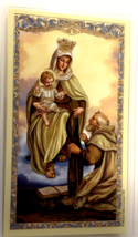 Our Lady of Mount Carmel Prayer Card, New #PCL-017 - £1.48 GBP