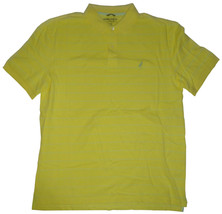 Nautica Men&#39;s Polo Shirt Yellow w LIght Blue Stripes Size XX-Large XXL NWT - $24.99