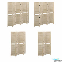 Wooden 3 4 5 6 Panel Room Divider Screen Panels Privacy Wall Partition D... - £91.13 GBP+