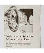 1917 Goodyear Tires Advertisement Extra Service Low Cost Palm Trees LGADYC4 - €17,16 EUR