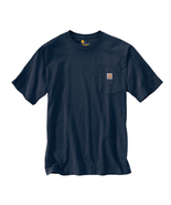 Carhartt K87-NVY Men&#39;s Short-Sleeve Workwear Pocket T-Shirt, Navy, Large - $53.34 CAD