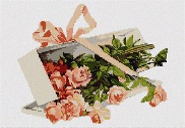 Pepita Needlepoint kit: Box Roses, 8&quot; x 7&quot; - $50.00+