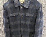 Utex Jacket Men&#39;s Medium Plaid Wool Blend Quilted Lined Long Sleeve (D15) - $32.99