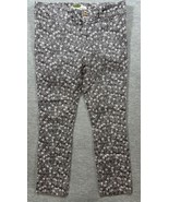 Anthropologie Pants Womens 12 Crop Black White Pineapple Tropical Summer - $15.57