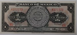1967 Mexico Peso Calendario Uncirculated Lucky 7777 - £11.95 GBP