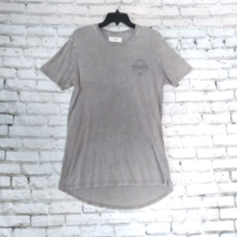 Cotton On Womens T Shirt Medium Long Gray Wash Psychotropix Shark Design - £10.22 GBP
