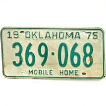 1975 United States Oklahoma Base Mobile Home License Plate 369-068 - £14.70 GBP