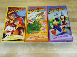 VHS Lot DuckTales Lost World Wanderers Masked Marauders Duck To The Future - £15.50 GBP