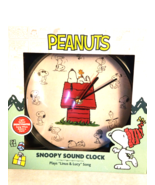 Peanuts Snoopy Musical Sound Clock - £19.91 GBP