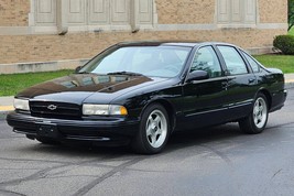 1995 Chevrolet Impala SS black | 24x36 inch POSTER | classic - £17.56 GBP