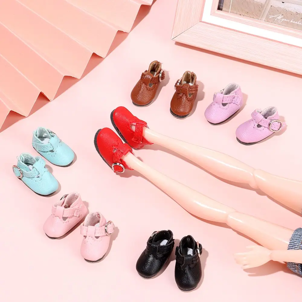 1 Pair Fashion Multicolor Doll Shoes PU Leather Change Clothes Game Fit 1/6 - £8.77 GBP