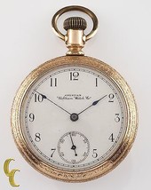 Gold Filled Waltham Antico Aperto Viso Tasca Orologio Gr Bond St 14S 7 G... - $303.01