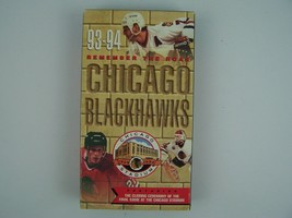 Chicago Blackhawks Remember The Roar 1993-1994 VHS Video Tape - £12.44 GBP