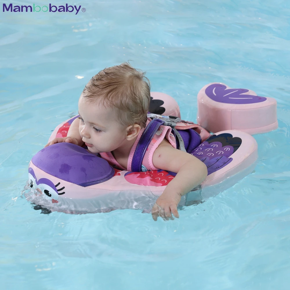 Mambobaby Baby Float Swimming Ring With Roof Infant Waist Floater Non-Inflatable - £101.72 GBP