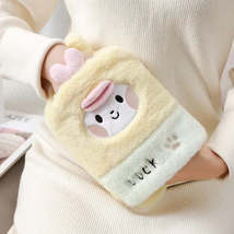 1L Hot Water Bag Dual Hands Plush Cute Hand Warmer, Style: Yellow Duck - £13.43 GBP