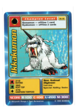 1999 Digimon Battle Card Ikkakumon St-12 Champion Starter CCG Bandai NM-MT - $1.95