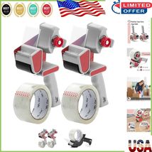 Manual Packing Tape Dispenser Guns - 2-Pack with Comfort Grip, 2 Rolls Tape - $490.86 MXN