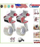 Manual Packing Tape Dispenser Guns - 2-Pack with Comfort Grip, 2 Rolls Tape - $37.18 CAD