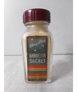 Gardenia Sachet Powder 1 1/4oz Square Glass Bottle JR Watkins Owen Illinois Logo - $23.64