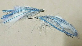 **2021**Saltwater White-Silver-Blue Ghost , Size 1/0, Sold Per 4, Hot Item!! - £5.85 GBP