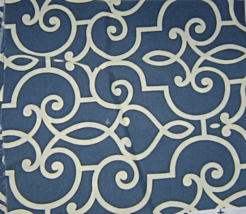  Blue HGTV Home Treillage Twist Upholstery Fabric Remnant - $24.99