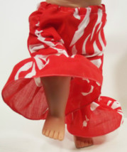(I20B35) Clothes American Handmade Red N Pants 18" Inch Girl Doll  - $9.99