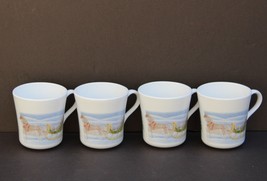 Set Of 4 Corning Corelle Country Memories Coffee Cups Mugs - £7.85 GBP