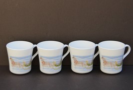 Set Of 4 Corning Corelle Country Memories Coffee Cups Mugs - £7.89 GBP