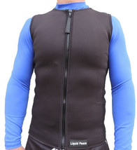 Men&#39;s 2.5mm Neoprene Wetsuit Vest with Full Front Zipper, Sizes-Small-2XL - £31.10 GBP