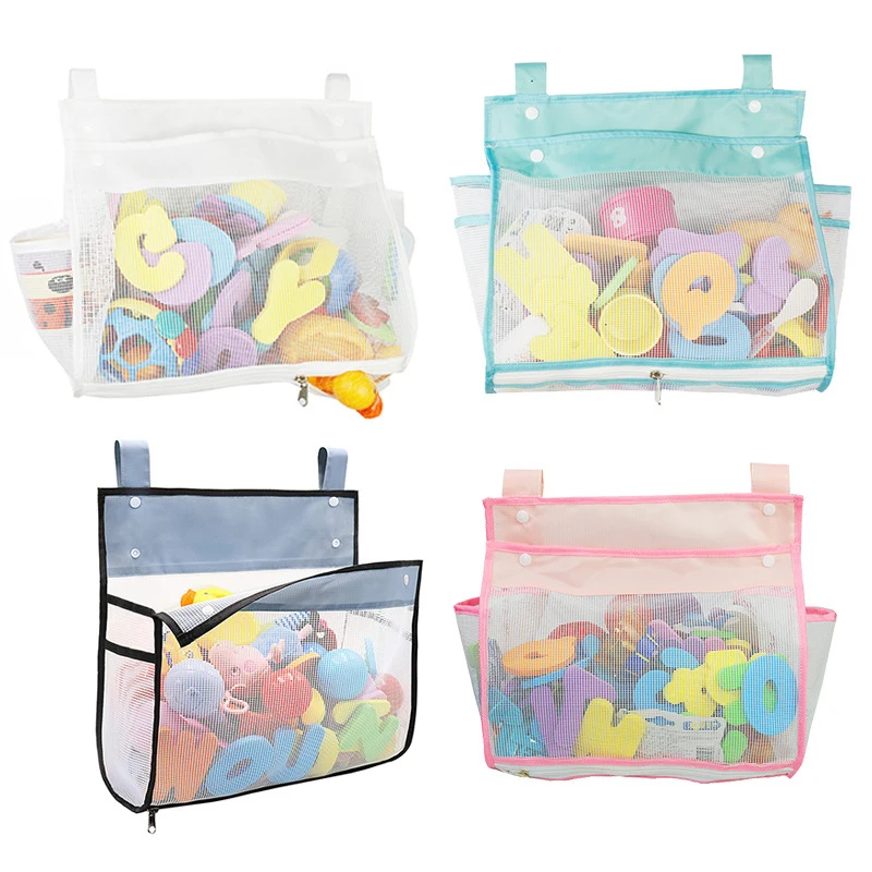 Baby Bath Toys Organizer Little bear tiger Baby Kids Toy Storage Mesh Toy Bag - £12.13 GBP+