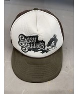 Vintage Las Vegas Hat Cap Sassy Sally&#39;s Brown Mesh Foam Trucker Snapback... - $499.04 MXN