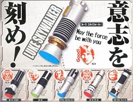 Takara Tomy Arts Star Wars Light Saber Stamp / Rubber Stamp Full Set 6pc - £28.35 GBP