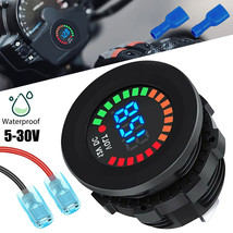 Waterproof Digital LED Display Car Voltmeter Voltage Gauge Panel Meter DC 12V - £18.16 GBP