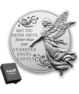 Car Guardian Angel Visor Clip Guardian Angel Medal Accessories Bless Dri... - £15.90 GBP