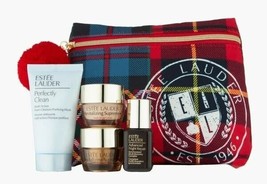 Estee Lauder Revitalizing Supreme+ Travel Collection With Plaid Cosmetics Bag - £23.18 GBP