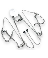 Dolce &amp; Gabbana DG 4416 Sunglasses Metal Crystal Chain / Strap Genuine I... - $161.69 CAD