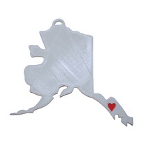Alaska State Juneau Heart Ornament Christmas Decor USA PR244-AK - $4.99