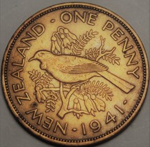 New Zealand Penny, 1941~Free Shipping - £5.39 GBP