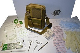 Acid Tactical 50+ Piece First Aid Molle 10&quot; Bag Medical Pouch Tan / Sand Color - £33.12 GBP