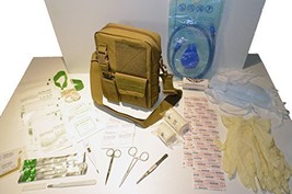 Acid Tactical 50+ Piece First Aid Kit &amp; Survival WATER Filter Molle 10&quot; Bag ... - £40.28 GBP