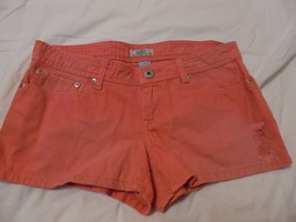 New Womans Juniors Sz 7 So Kohl&#39;s Brand Med Pink Denim Short Shorts Summer Beach - £15.77 GBP
