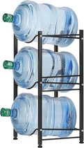 Liantral 3 Tier Black Water Bottle Storage Rack With 5 Gallon Jug Holder. - £36.91 GBP