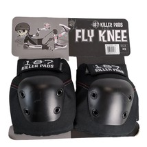 NEW 187 Killer Pads Fly Knee Pad, Size XS Skateboard Black Skater Extrem... - $36.77