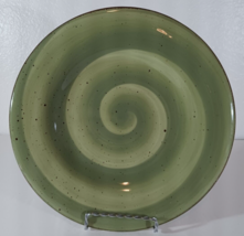 HAUSENWARE GREEN SWIRL TWIST Pattern Retired SALAD PLATE Replacement 9&quot; -7 - £8.09 GBP