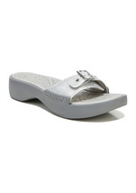 NWB-DR. SCHOLL&#39;s ~Size 10~ Rock On Silver Glitter Sporty Slide Sandals Shoe New! - £39.87 GBP