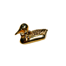 Duck Bird Gold-Toned Lapel Pin - £5.49 GBP