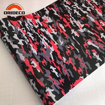 50cm Width Bright Red Black  Vinyl Wraps Film Sheet Adhesive Skated Snowd Motorc - £122.15 GBP