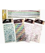 Sticko Hearts, Borders &amp; Fonts  Scrapbooking Stickers 5 Pack Lot Embelli... - $9.95