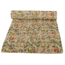 INDACORIFIE Kantha Quilt Bedcover Indian Cotton Paradise Bedcover Bohemian Decor - £51.35 GBP