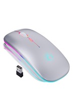 Wireless Mouse For Laptop PC Bluetooth Silver - £13.43 GBP